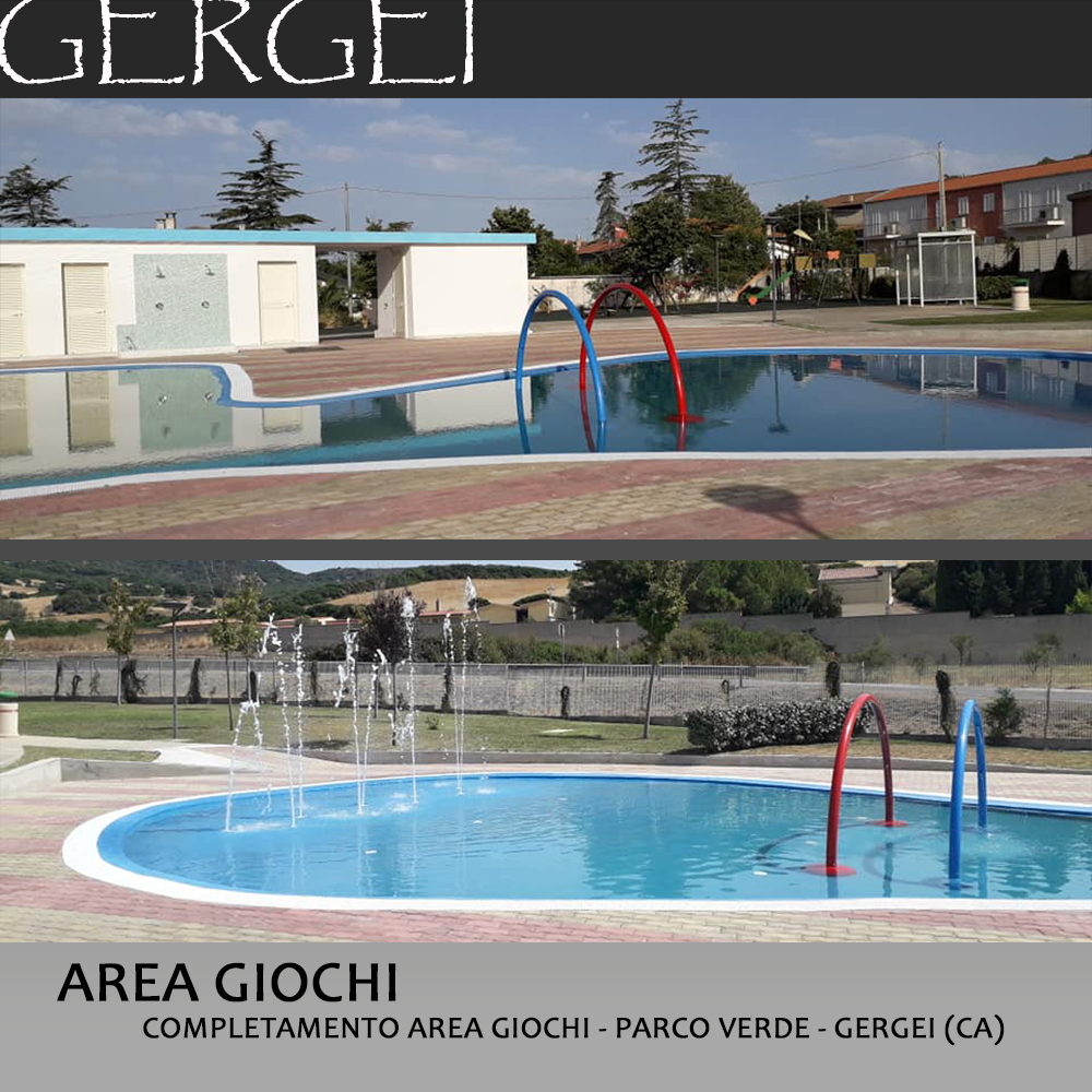 Parco giochi e piscina   Gergei